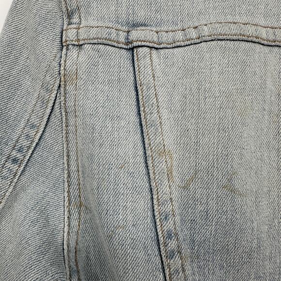 J Brand Jacket Womens XS Denim Atomic Stretch Button Up Distressed 40503225 - Picture 7 of 13